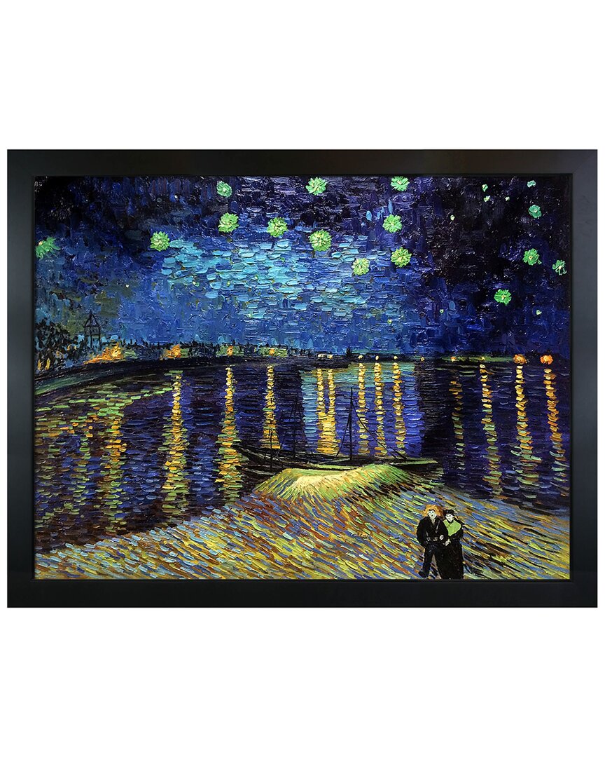 La Pastiche By Overstockart Starry Night Over The Rhone By Vincent Van Gogh Wall Art
