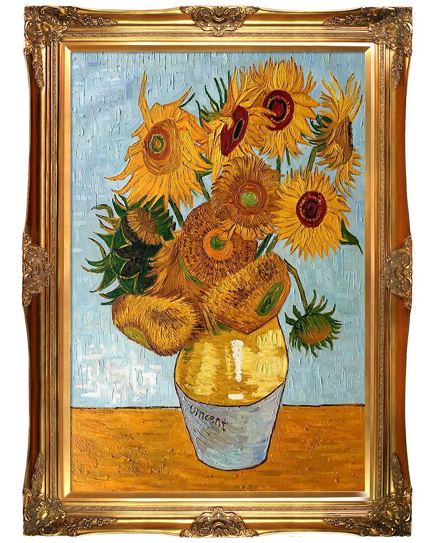La Pastiche Sunflowers By Vincent Van Gogh Wall Art