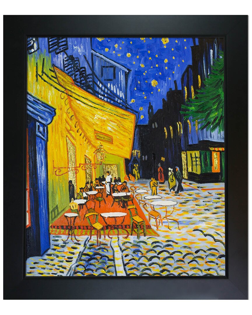 La Pastiche Cafe Terrace At Night (luxury Line) By Vincent Van Gogh Wall Art