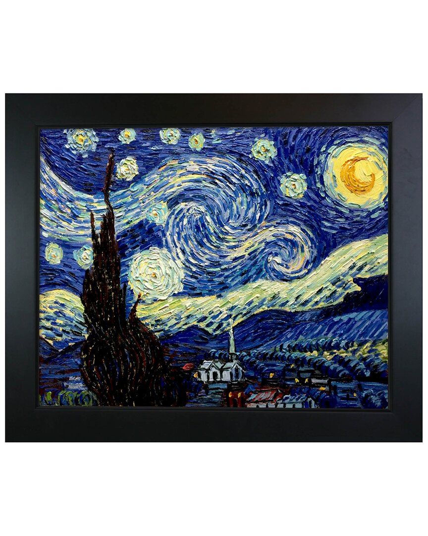 La Pastiche By Overstockart Starry Night By Vincent Van Gogh Wall Art