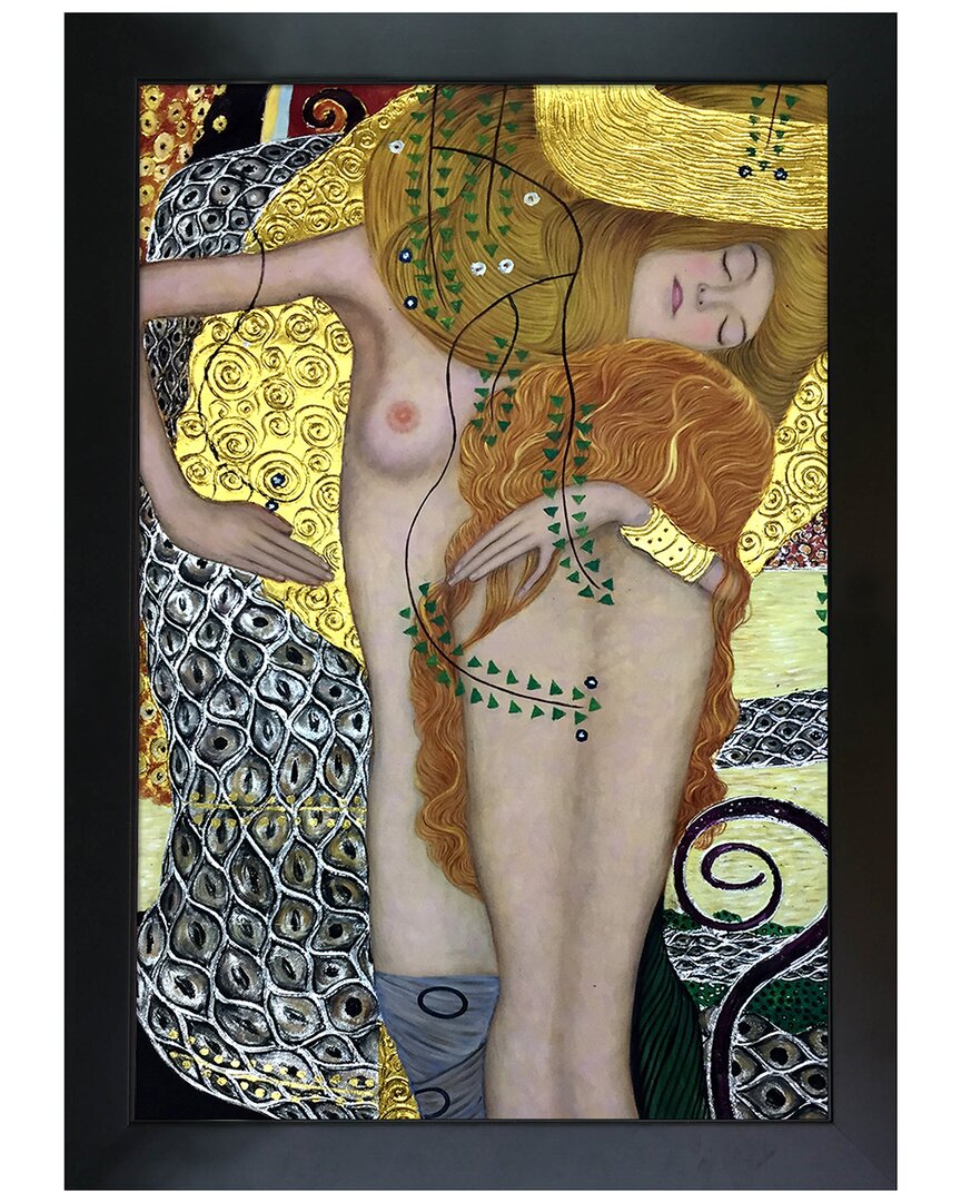 La Pastiche Water Serpents I (luxury Line) By Gustav Klimt