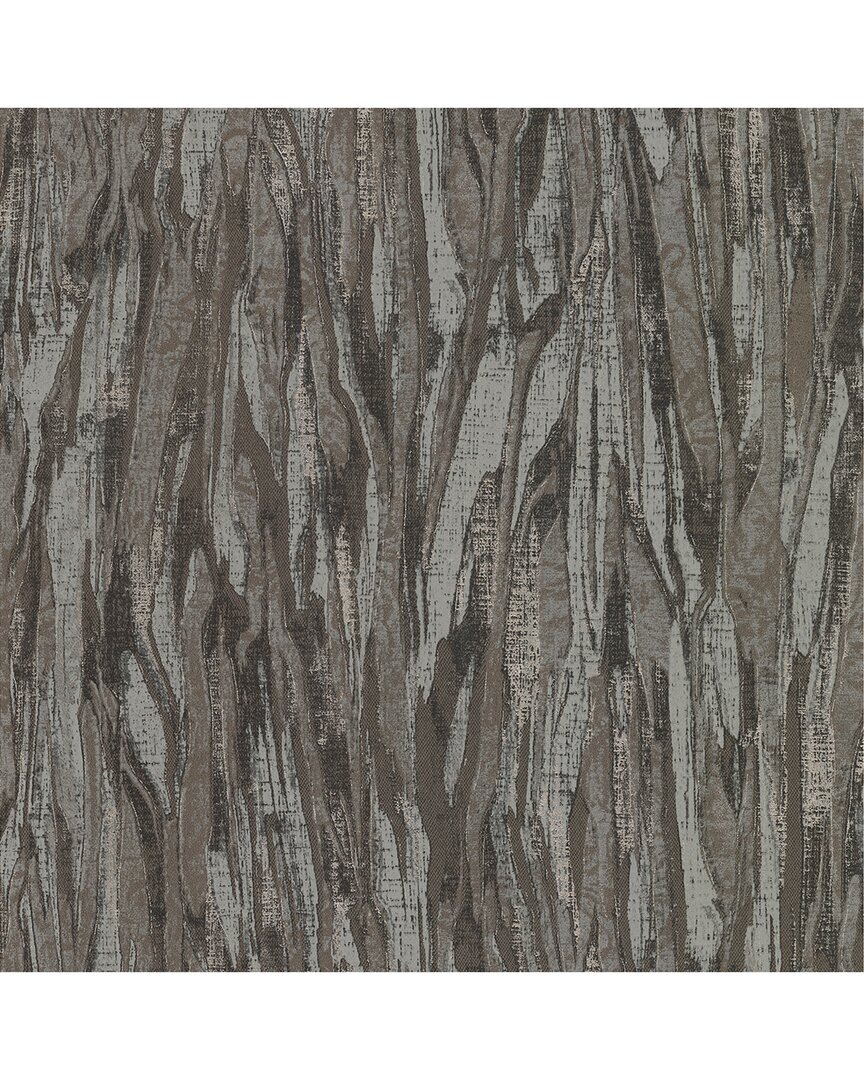 Brewster A-street Prints Suna Charcoal Woodgrain Wallpaper In Multi