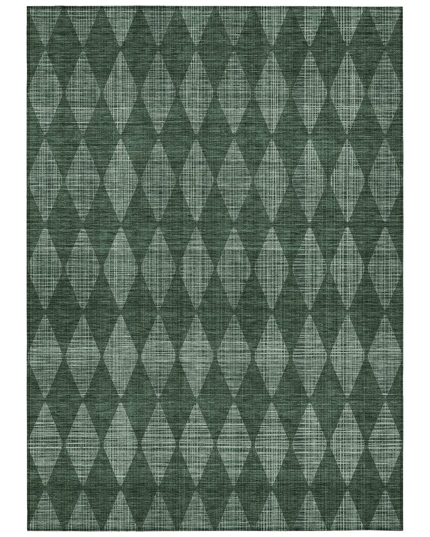 Addison Rugs Chantille Polyester Indoor/outdoor Washable Rug In Green
