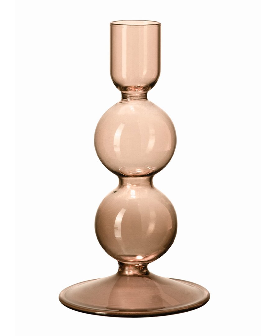 Villeroy & Boch Like Home Candleholder : Bubble Clay Small In Orange