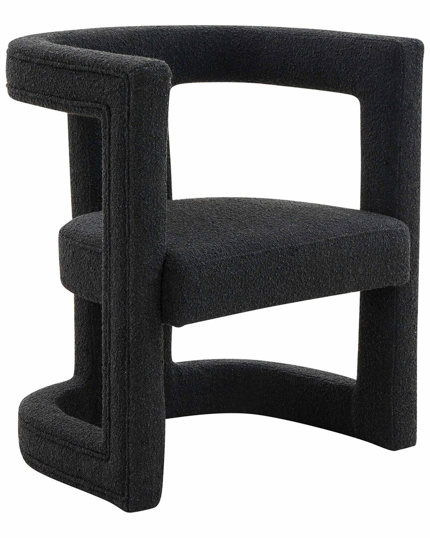 Tov Furniture Ada Boucle Chair In Black