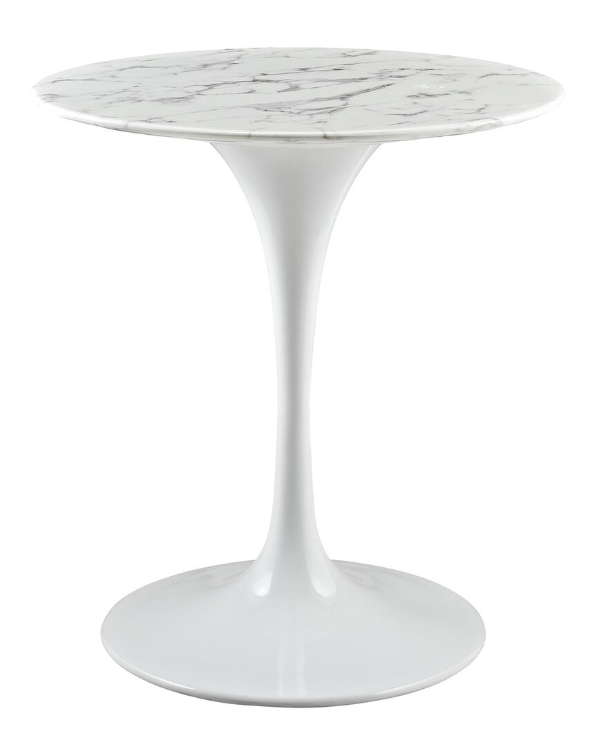 MODWAY MODWAY LIPPA 28IN ROUND ARTIFICIAL MARBLE DINING TABLE