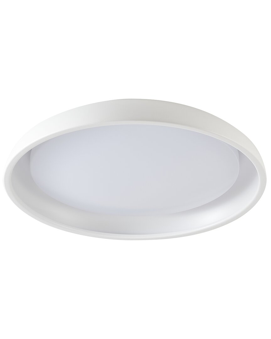 Bethel International 1-light Matte Led Flush Mount With Acrylic Diffuser