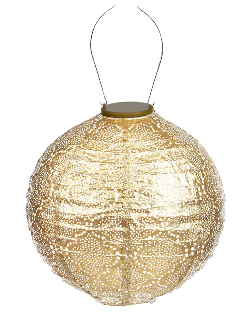 Esschert Design Usa Round Bazaar Lantern In Gold