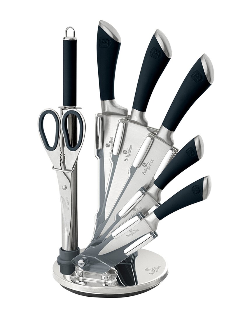 Berlinger Haus 8pc Knife Set With Acrylic Stand In Black