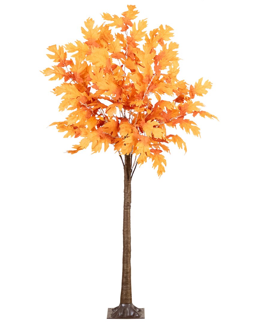 NEARLY NATURAL NEARLY NATURAL 6FT PRE-LIT AUTUMN MAPLE ARTIFICIAL FALL TREE WITH 300 WARM WHITE LED LIGHTS