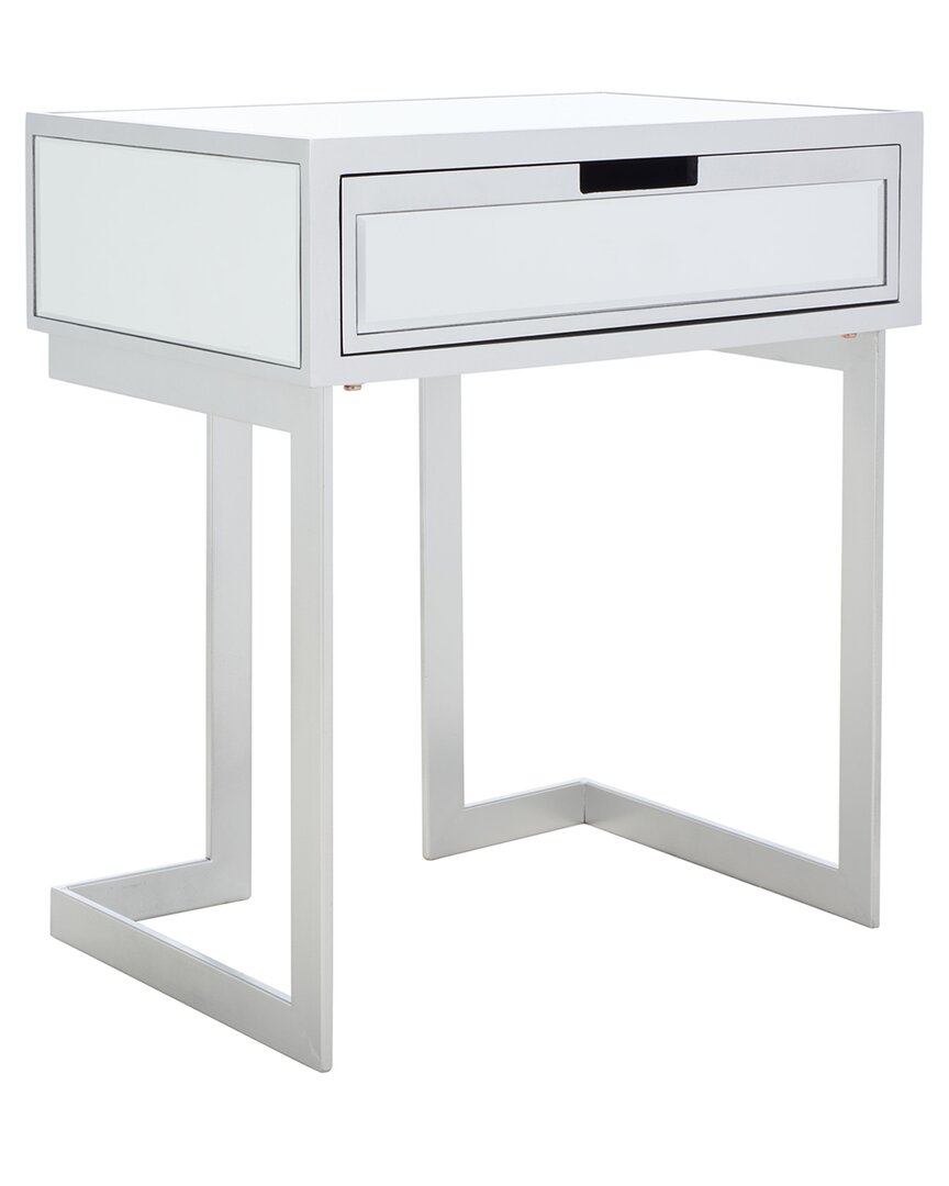Safavieh Lilo 1 Drawer Mirror Accent Table In Silver