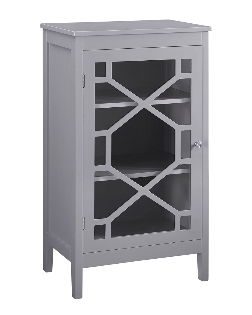 Linon Furniture Linon Fetti Gray Small Cabinet