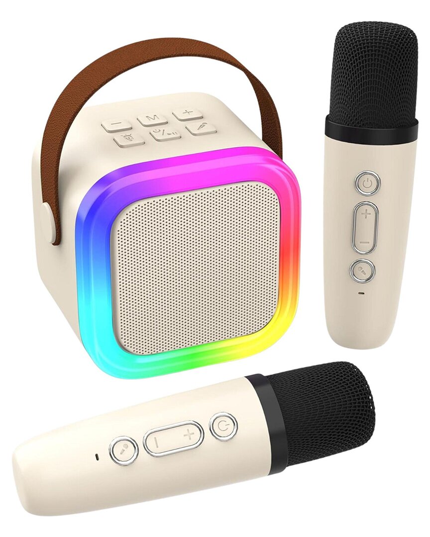 Kenro Portable Karaoke Machine In Beige