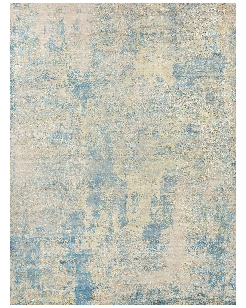 Exquisite Rugs Roset Hand-loomed Bamboo Silk-blend Rug In Beige