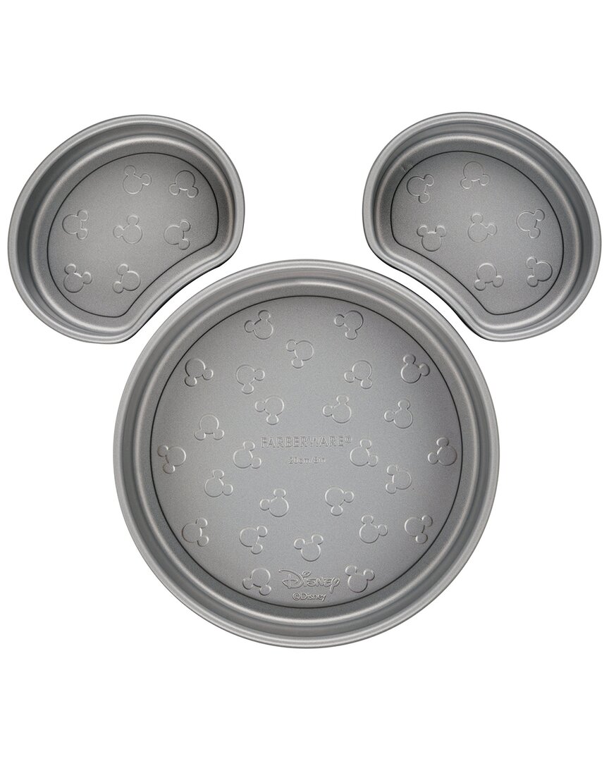 Farberware Disney Bake With Mickey Mouse 3pc Nonstick Mickey Head Cake Pan Set