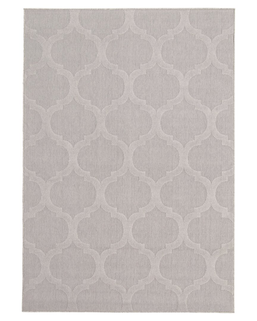 Ecarpet Cambridge Indoor/outdoor Trellis Rug In Grey