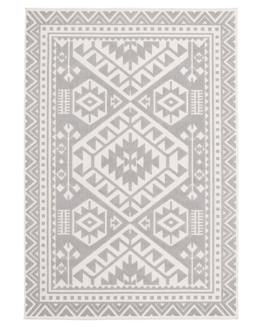 Shop Ecarpet Aaya Indoor/outdoor Bohemian Rug In Grey