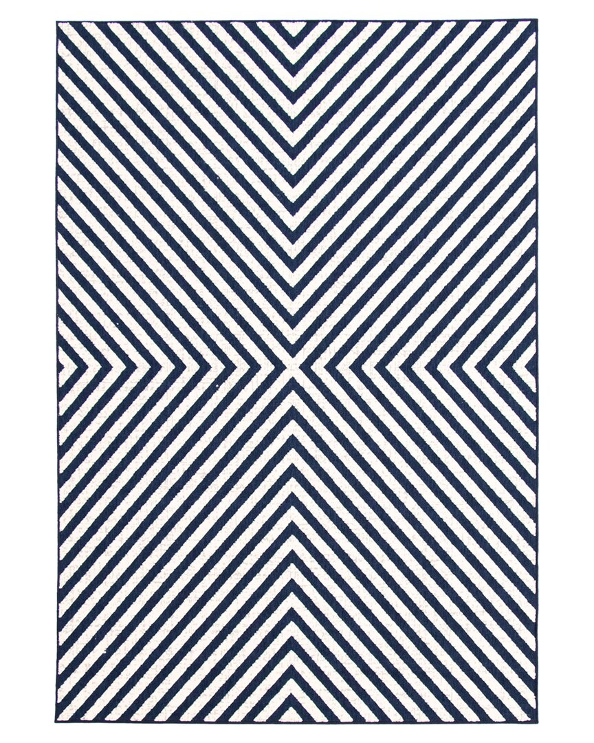 Ecarpet Milan Indoor/outdoor Striped Rug In Ivory