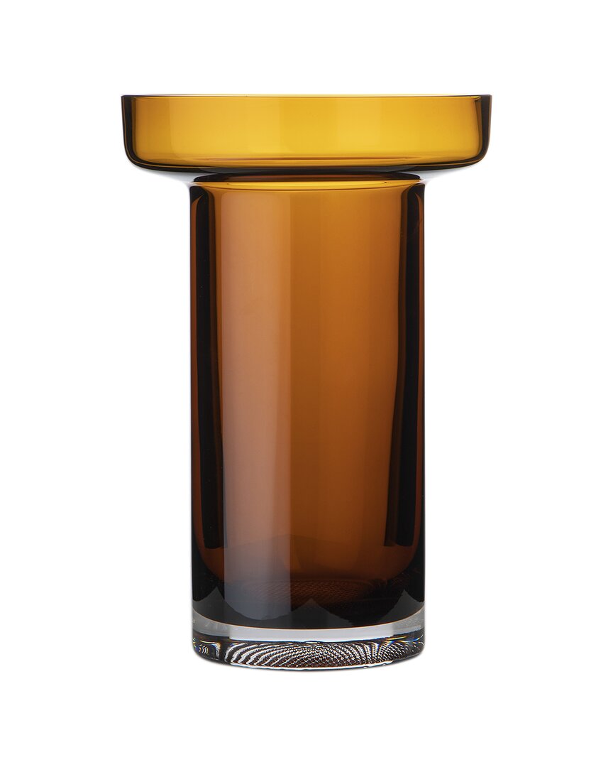 Kosta Boda Tall Limelight Vase In Orange