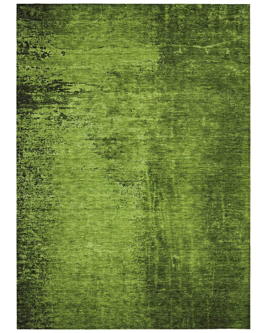 Addison Rugs Chantille Polyester Indoor/outdoor Washable Rug In Green