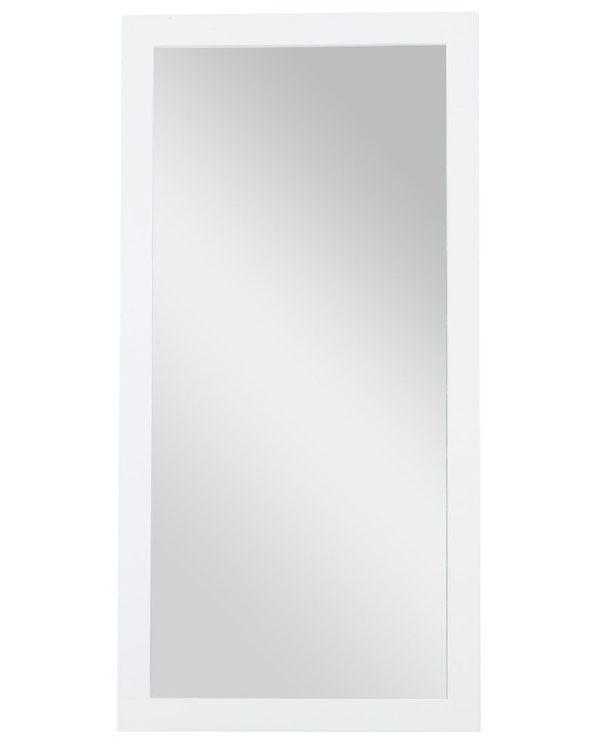 Peyton Lane Wood Wall Mirror In White