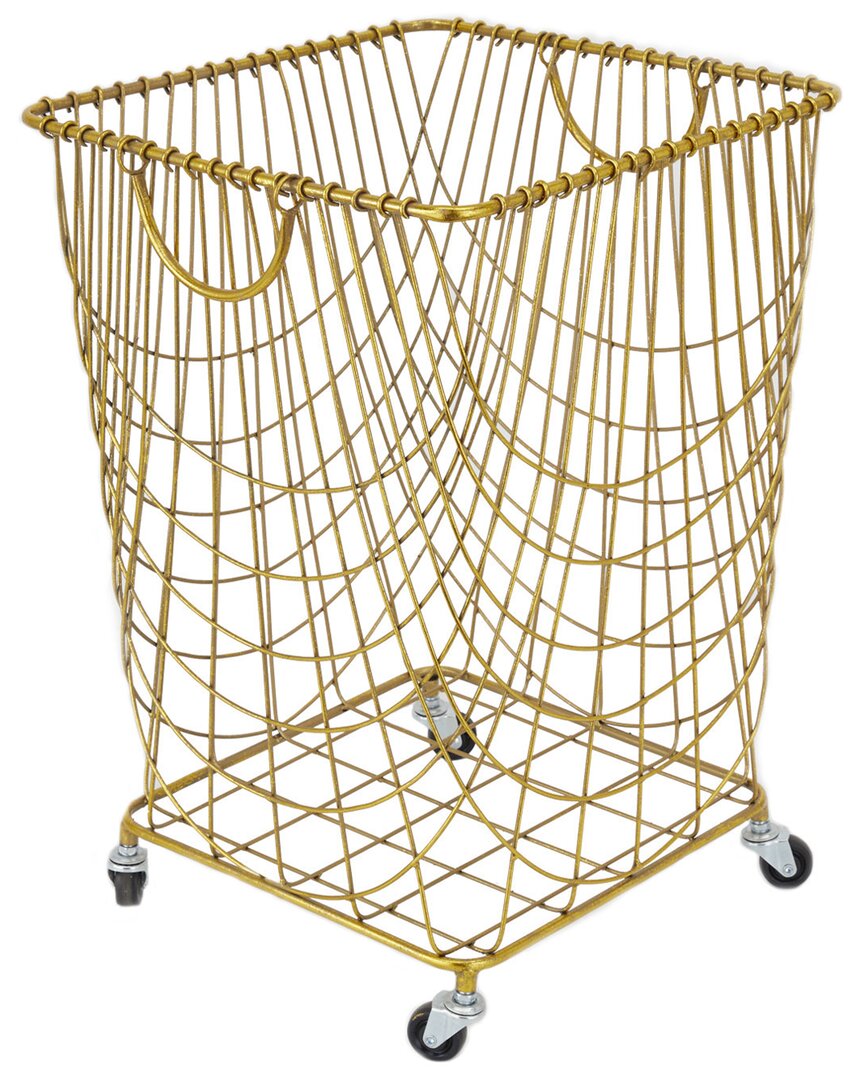 Peyton Lane Glam Storage Cart In Gold