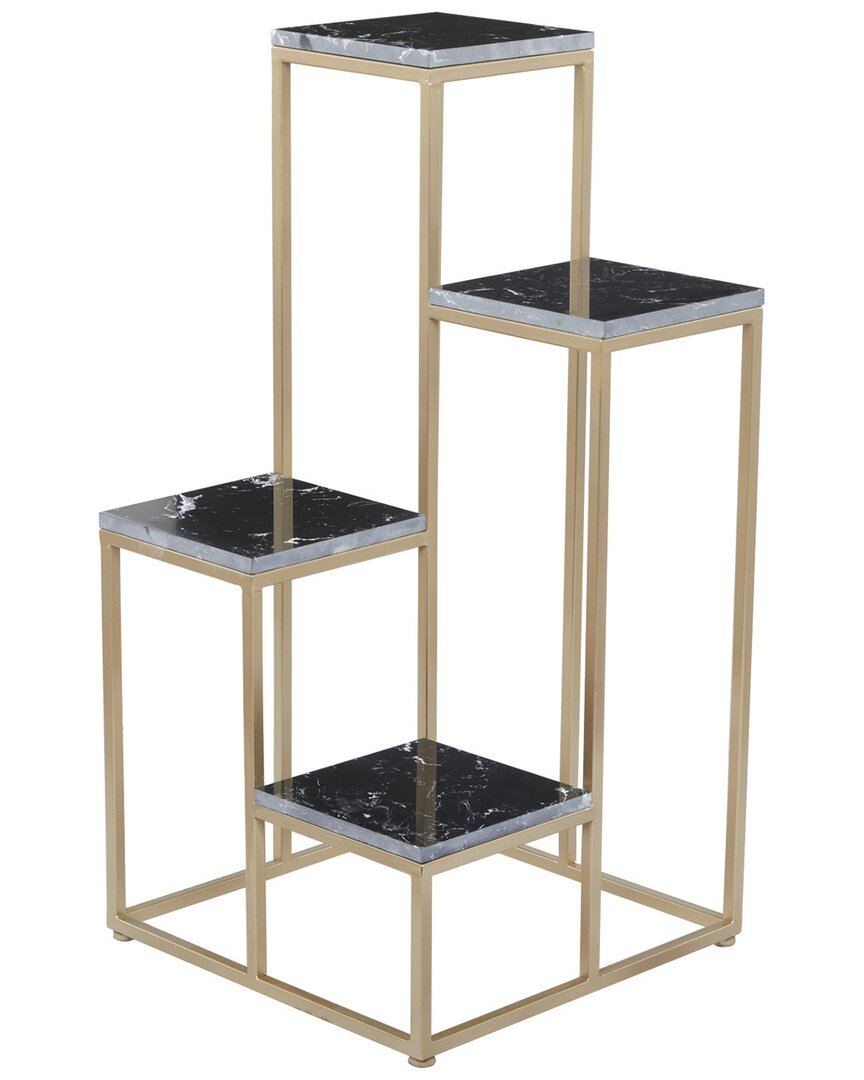 Peyton Lane Glam Plant Stand In Black