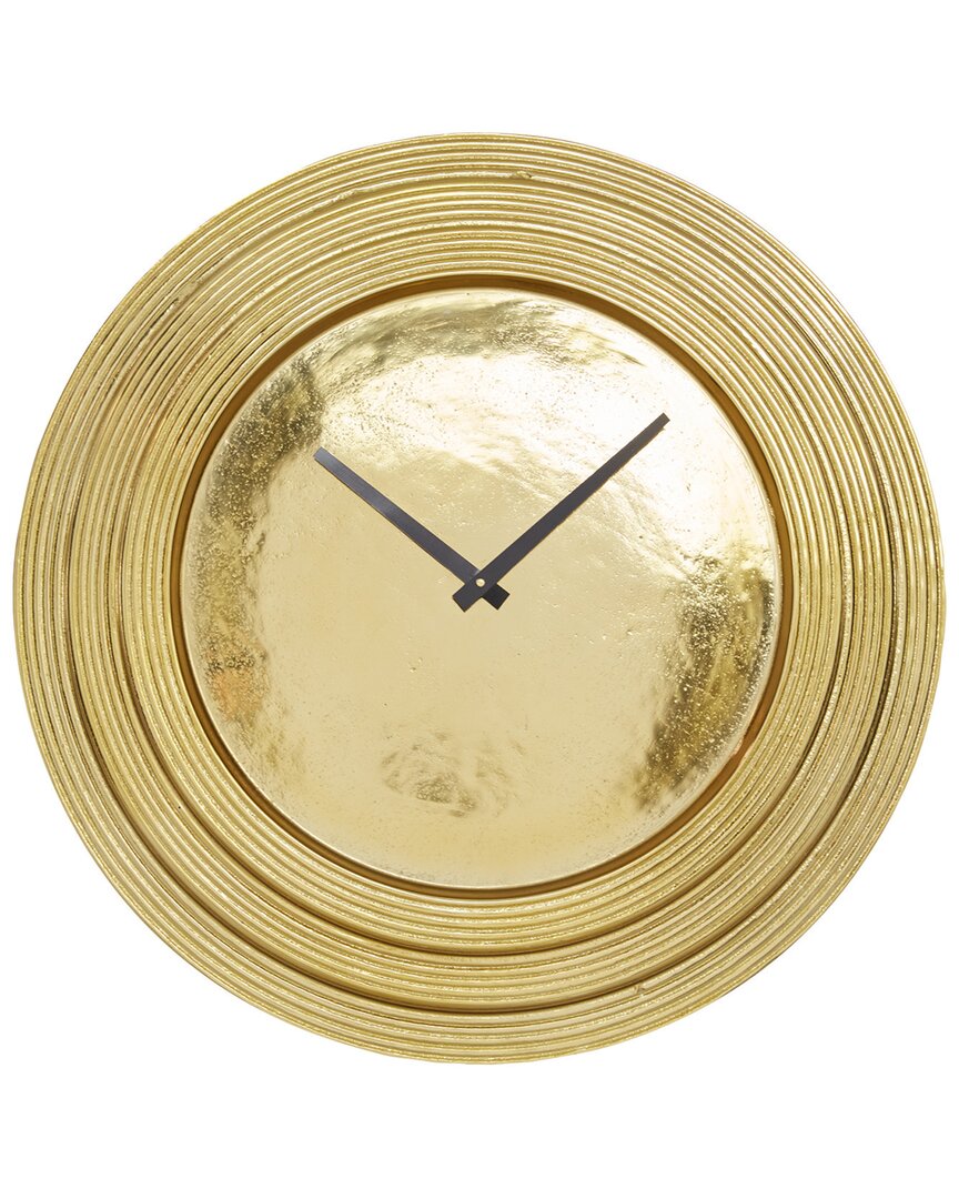 Peyton Lane Glam Wall Clock In Gold