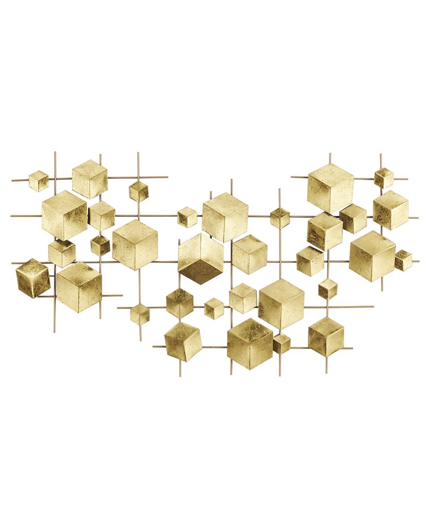 Cosmoliving By Cosmopolitan Glam Wall Decor In Gold