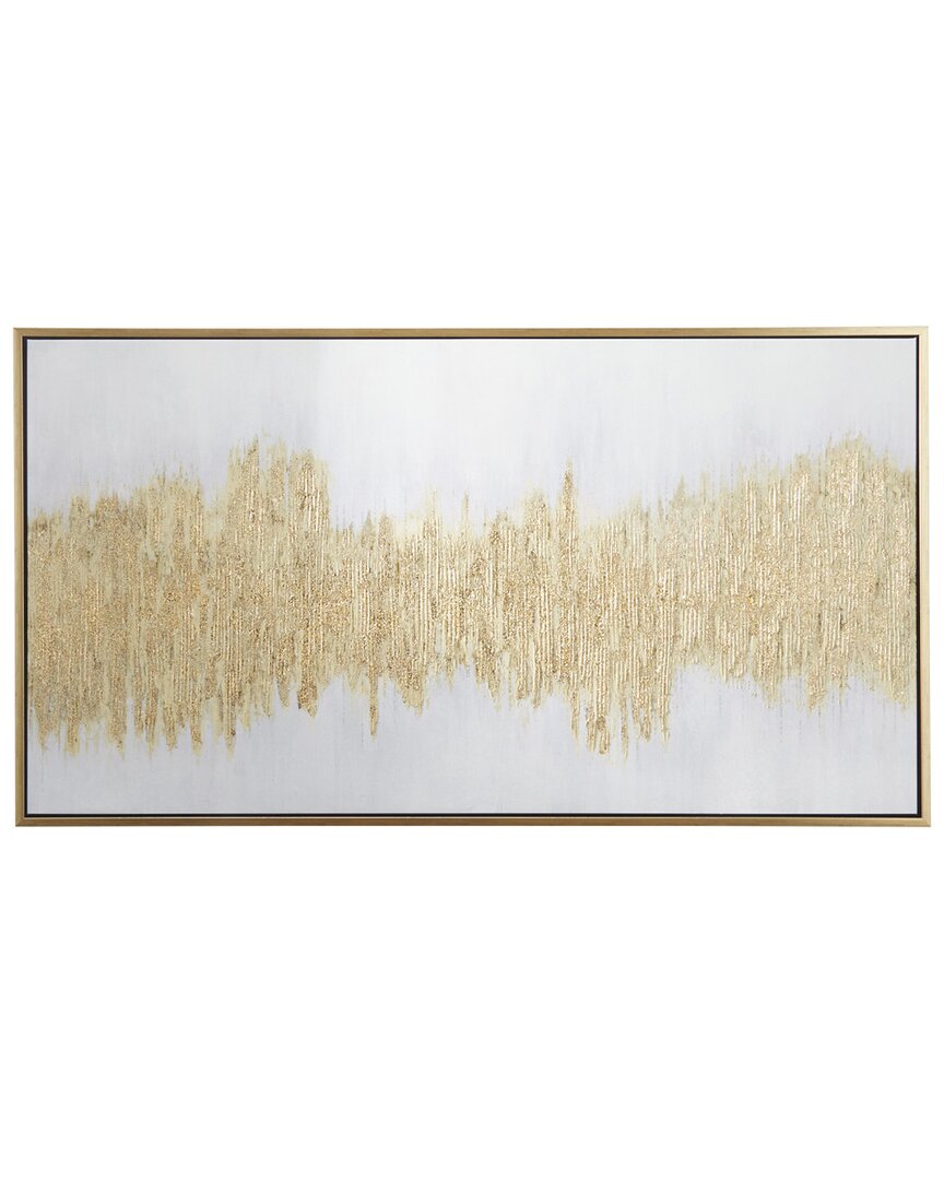 Cosmoliving By Cosmopolitan Wood Framed Wall Art In Gold