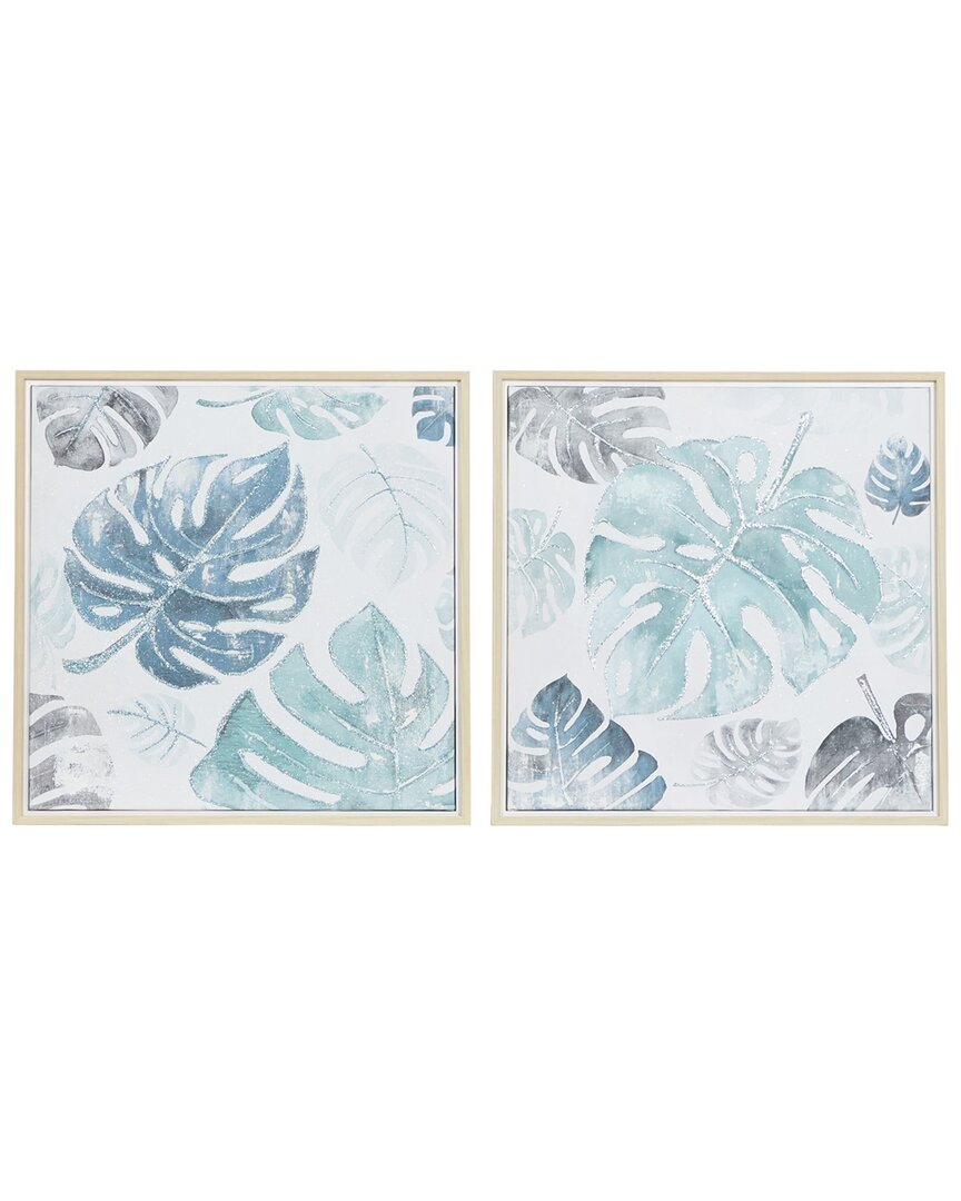 Cosmoliving By Cosmopolitan 2pc Wall Art In Blue