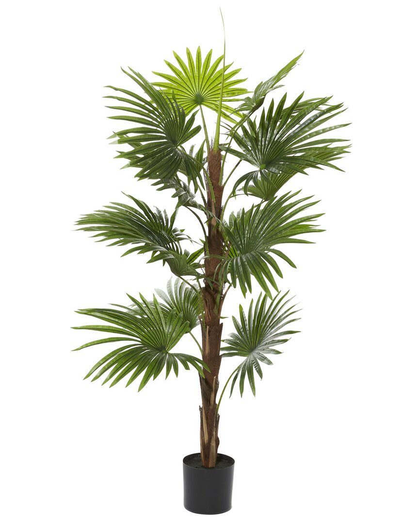 Peyton Lane Fountain Palm Tree Artificial Decorative Foliage In Green