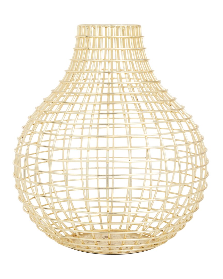 Cosmoliving By Cosmopolitan Modern Vase In Gold