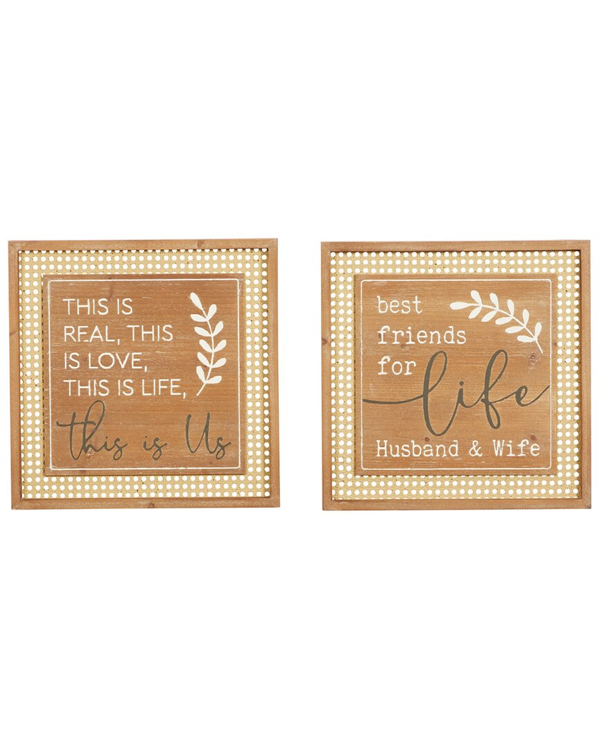 Peyton Lane Set Of 2 Farmhouse Wall Decor