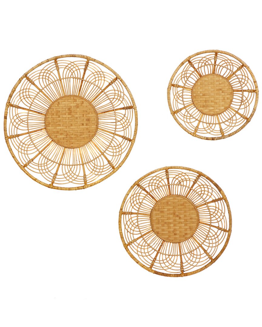 Peyton Lane Set Of 3 Boho Style Wall Decor
