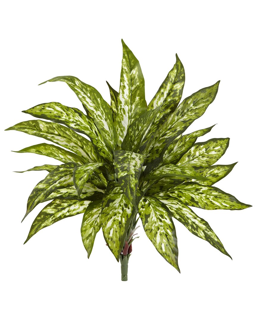 Nearly Natural Set Of 4 Aglaonema Artificial Plants In Green