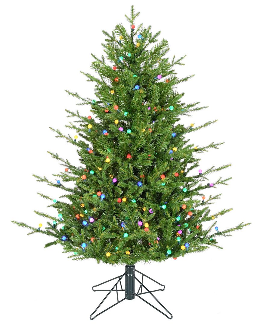 Kurt Adler 5-foot Timberland With Multicolor Led G15 Tree In Green