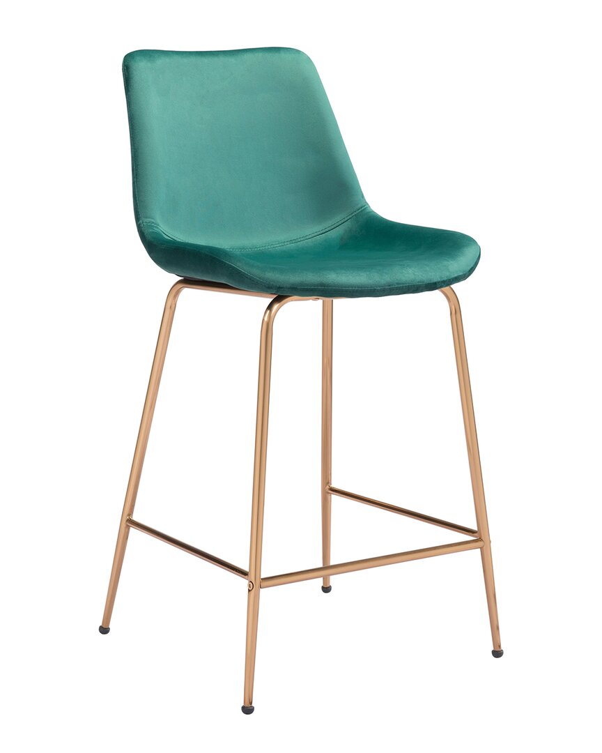 Zuo Modern Tony Counter Chair In Green
