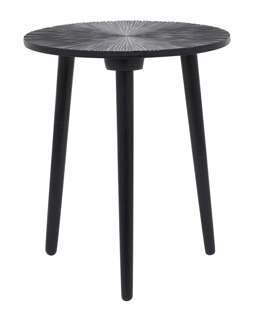 Peyton Lane Mango Wood Contemporary Accent Table In Black