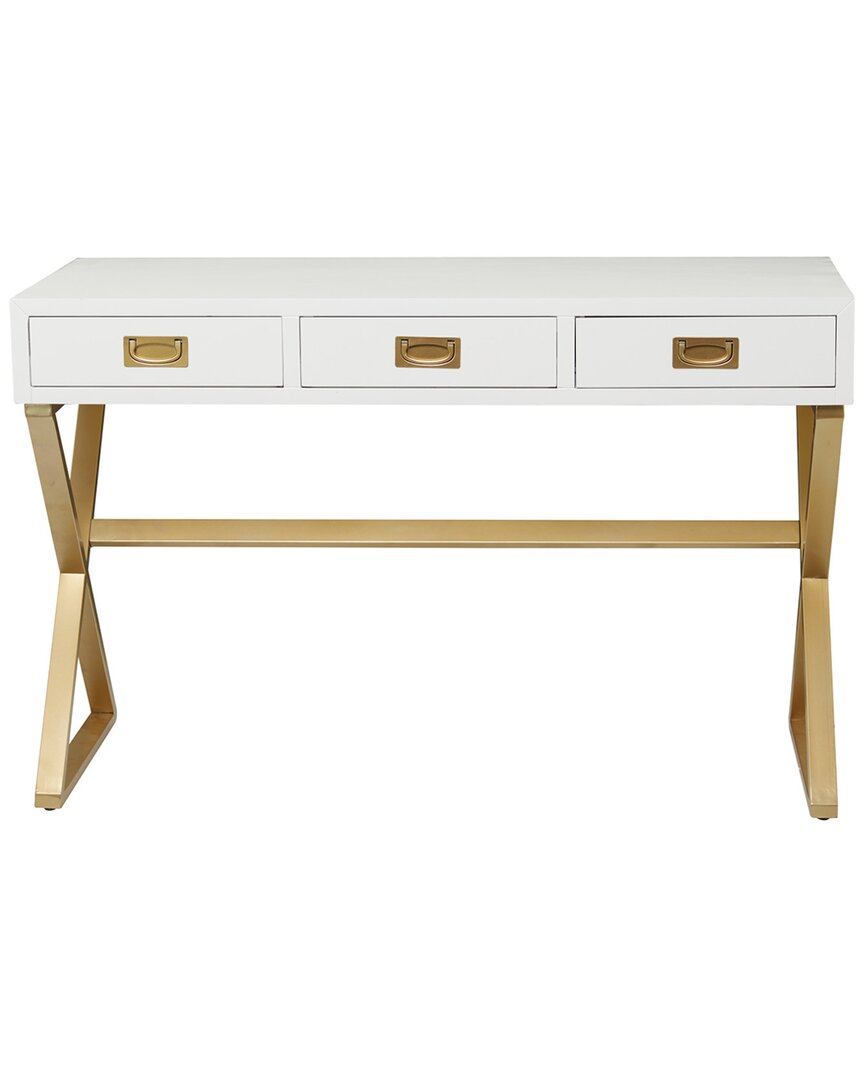 Peyton Lane Contemporary Console Table In White