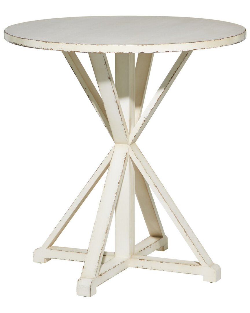 Peyton Lane Wood Farmhouse Accent Table In White