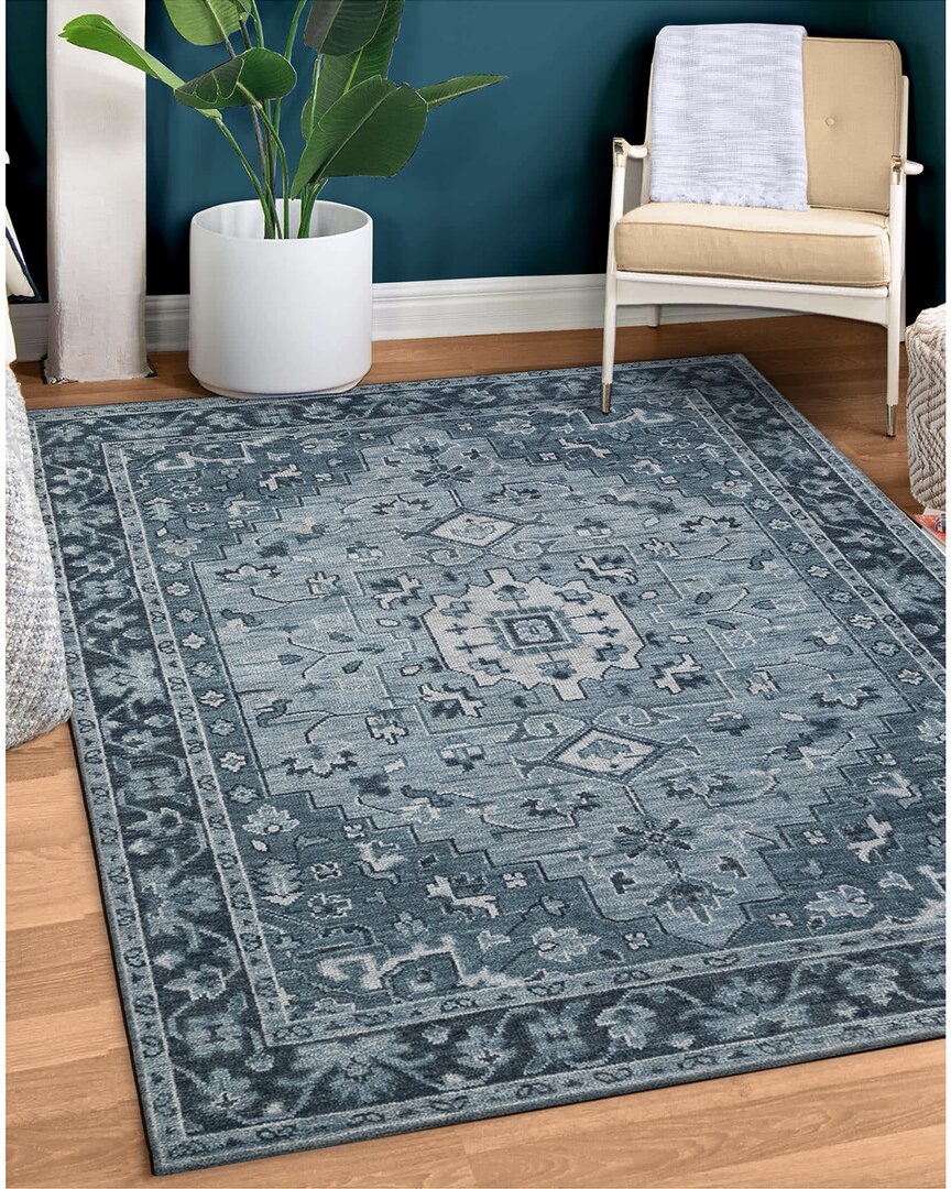 Obeetee Tuscany Wool Rug In Blue