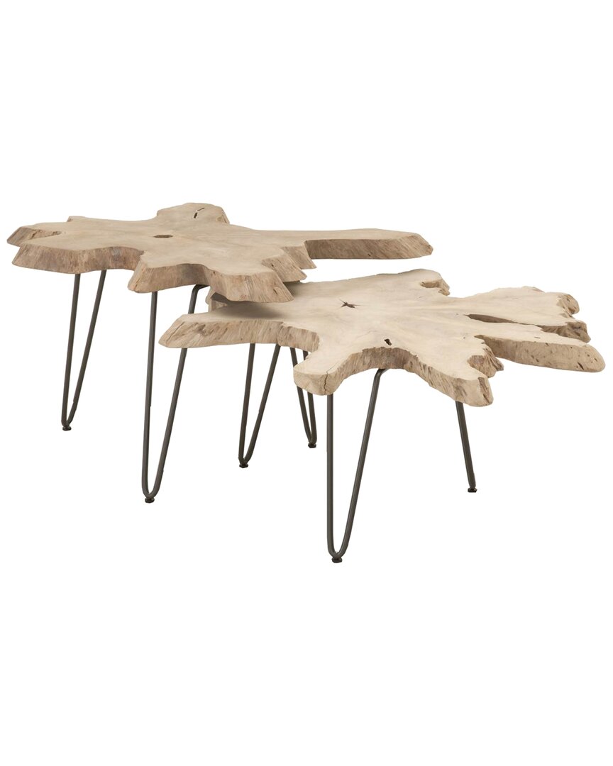 Essentials For Living Drift Nesting Coffee Table In Grey