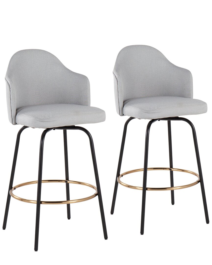LUMISOURCE LUMISOURCE SET OF 2 AHOY 26IN COUNTER STOOLS