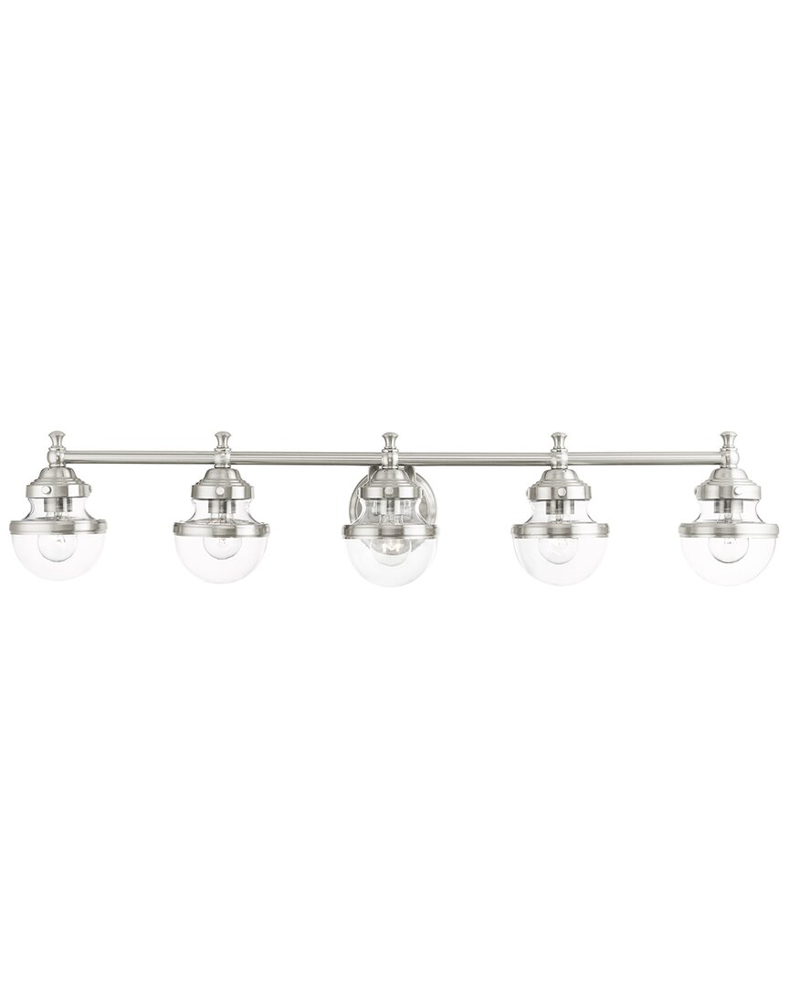 Livex Lighting 5-light Brushed Nickel Vanity Sconce
