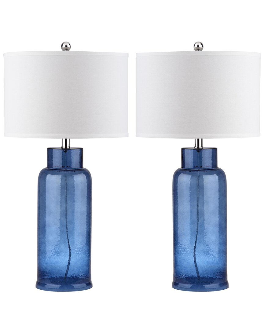 Safavieh Bottle 29in Glass Table Lamp