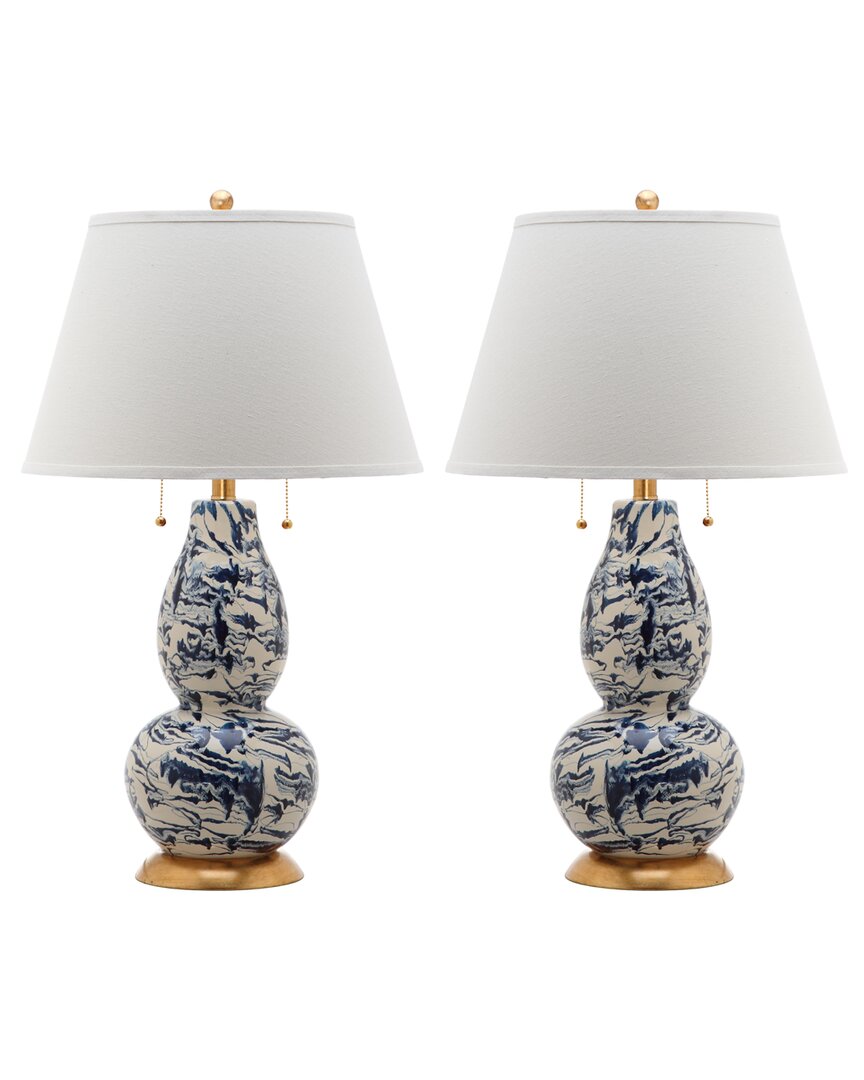 Safavieh Color Swirls 28in Glass Table Lamp