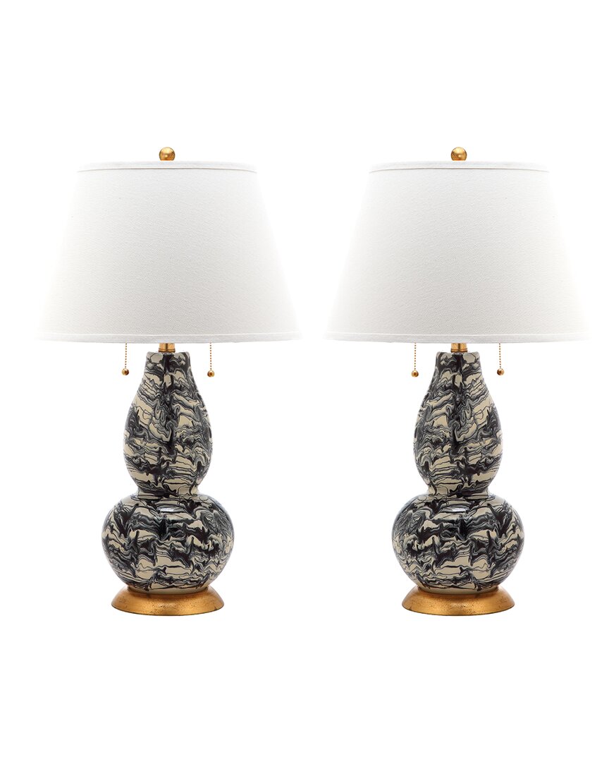 Safavieh Color Swirls 28in Glass Table Lamp