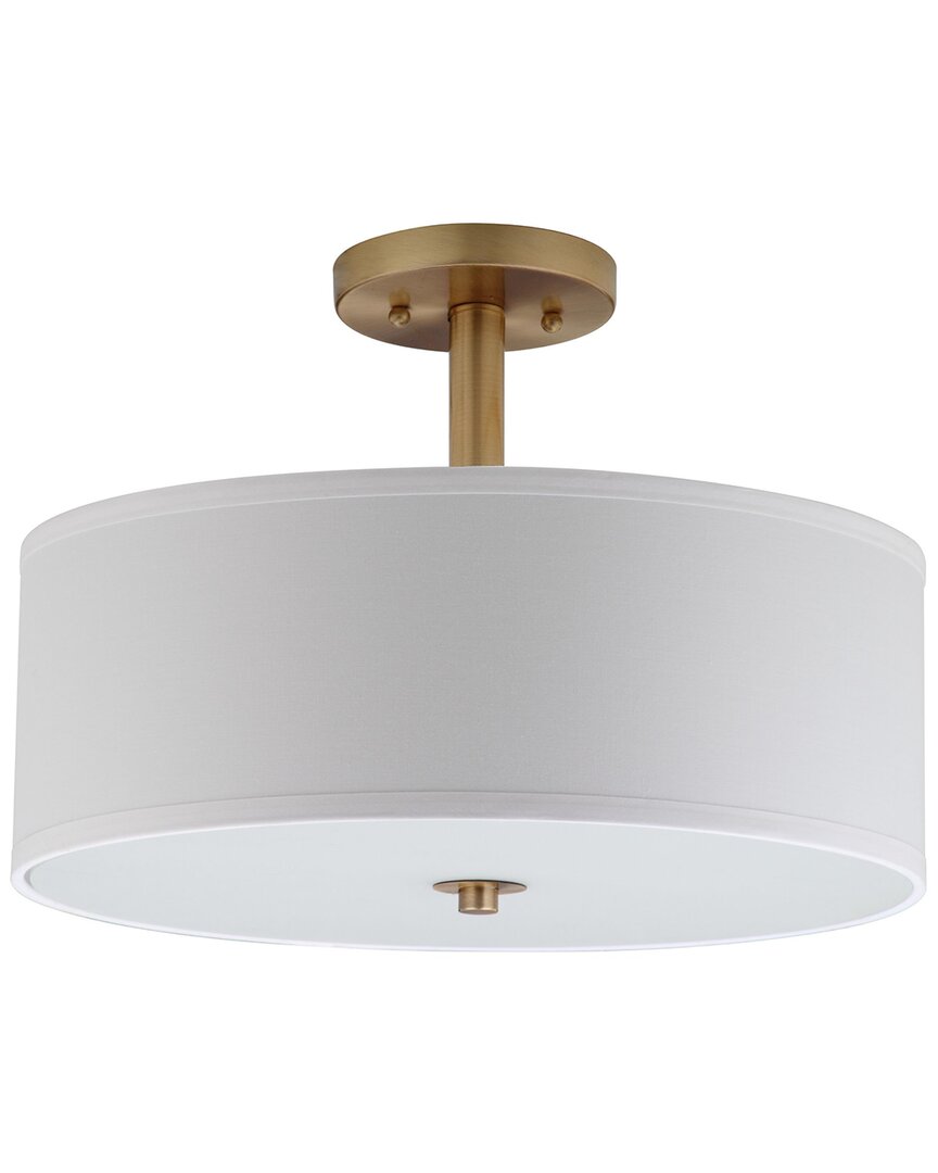 Safavieh Clara 3-light Semi Flush Drum Light