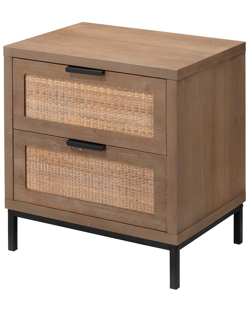 Jamie Young Reed 2 Drawer Side Table